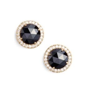 Kate Spade pave halo stud earrings